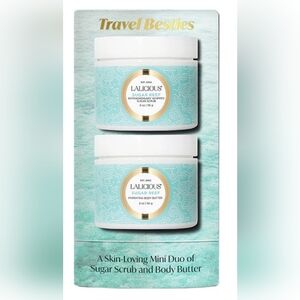 LALICIOUS Travel Besties Mini Duo - Sugar Reef Scrub & Butter Set, 2 X 2.0 oz.